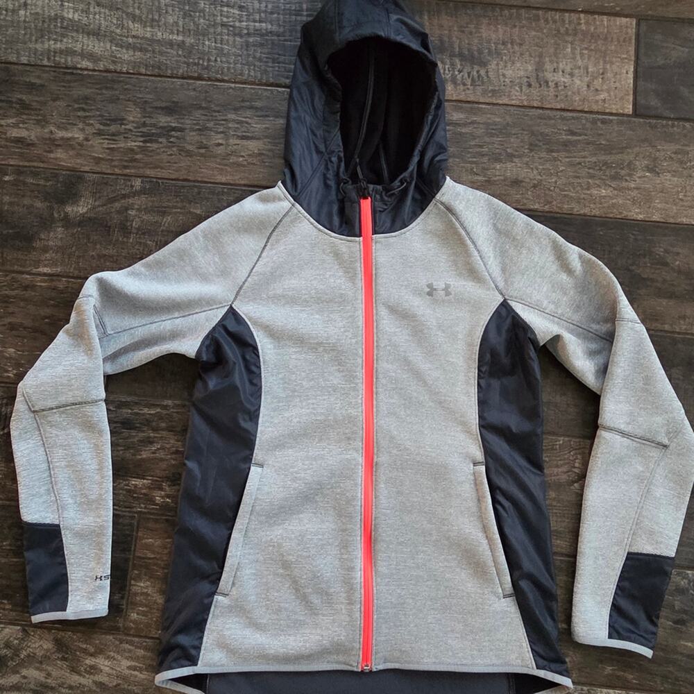 Under Armour Women's Gray and Black Zip Up Jacket